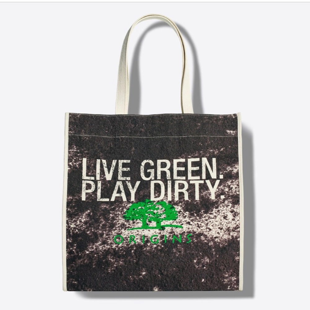 New SET: EARTH MONTH TOTE "Live Green, Play Dirty" and assorted product set